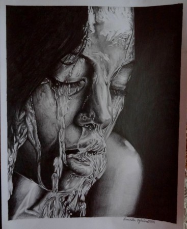 Efekt vody, 2013, A3, ceruzokresba